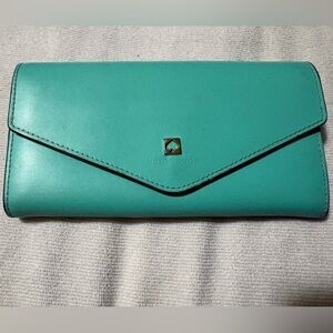 Kate Spade Aqua Envelope Wallet